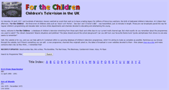 Desktop Screenshot of forthechildren.org.uk